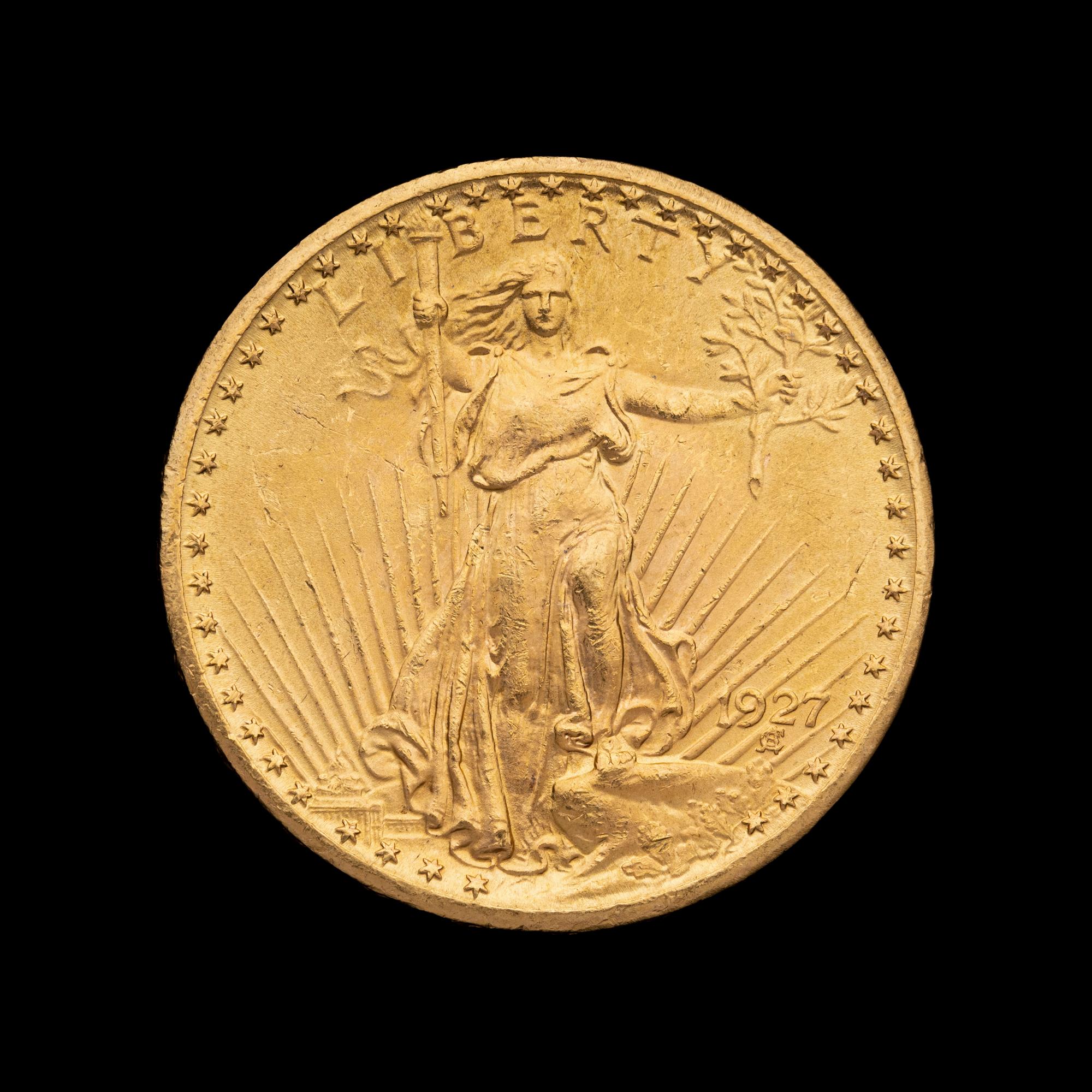 A 1927 Saint-Gaudens $20 Gold Coin