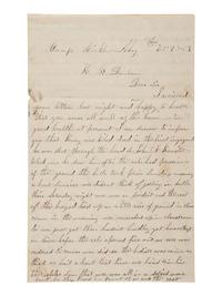 [CIVIL WAR]. Soldier's letter from Samuel Conklin, 141st PA Vols, recounting his and others' wounds sustained at the Battle of Chancellorsville. 20 May 1863.