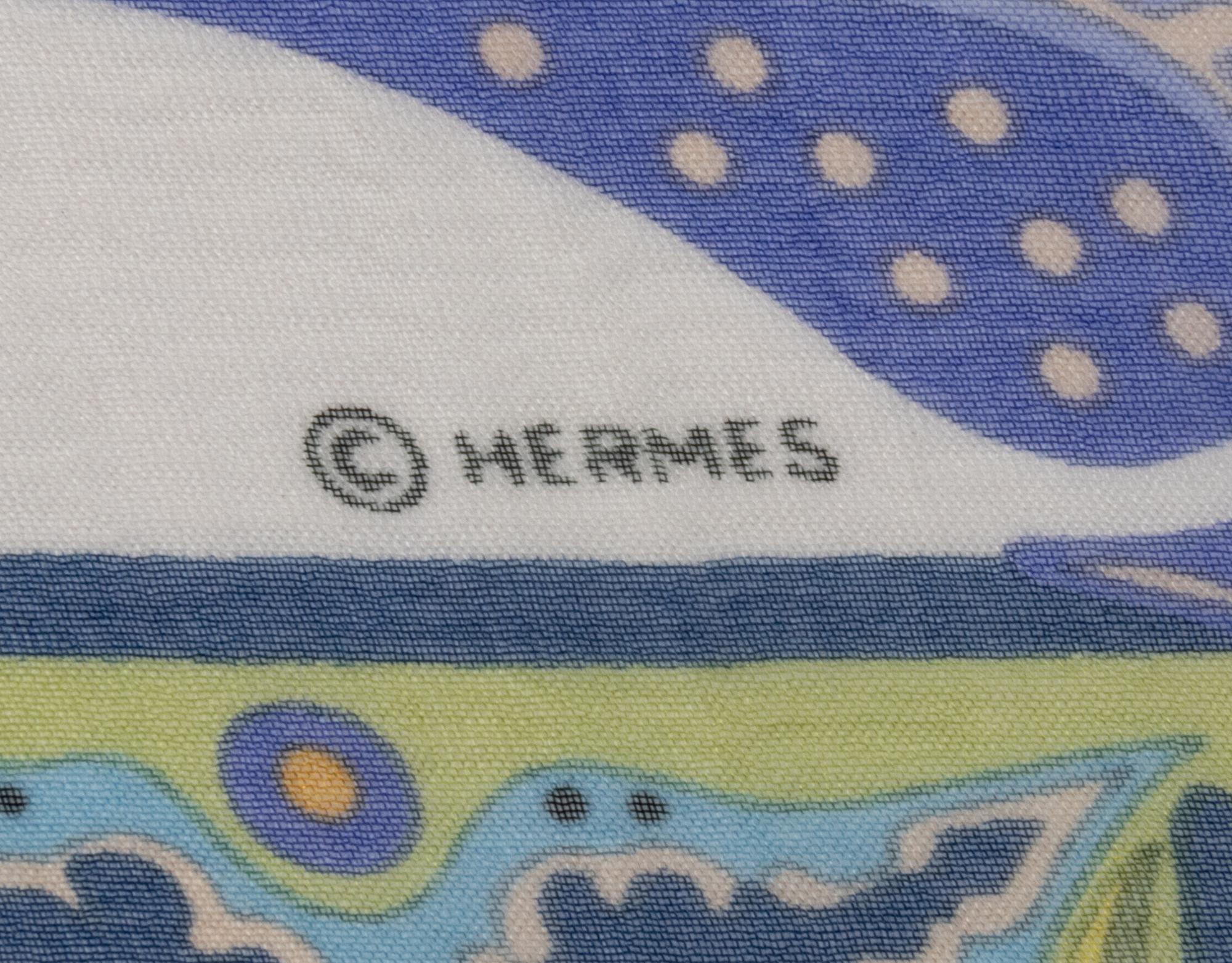 Three Hermès 90cm Silk Chiffon Scarves