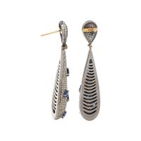 KYANITE AND DIAMOND EARRINGS