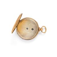 18K YELLOW GOLD OPEN FACE POCKET WATCH