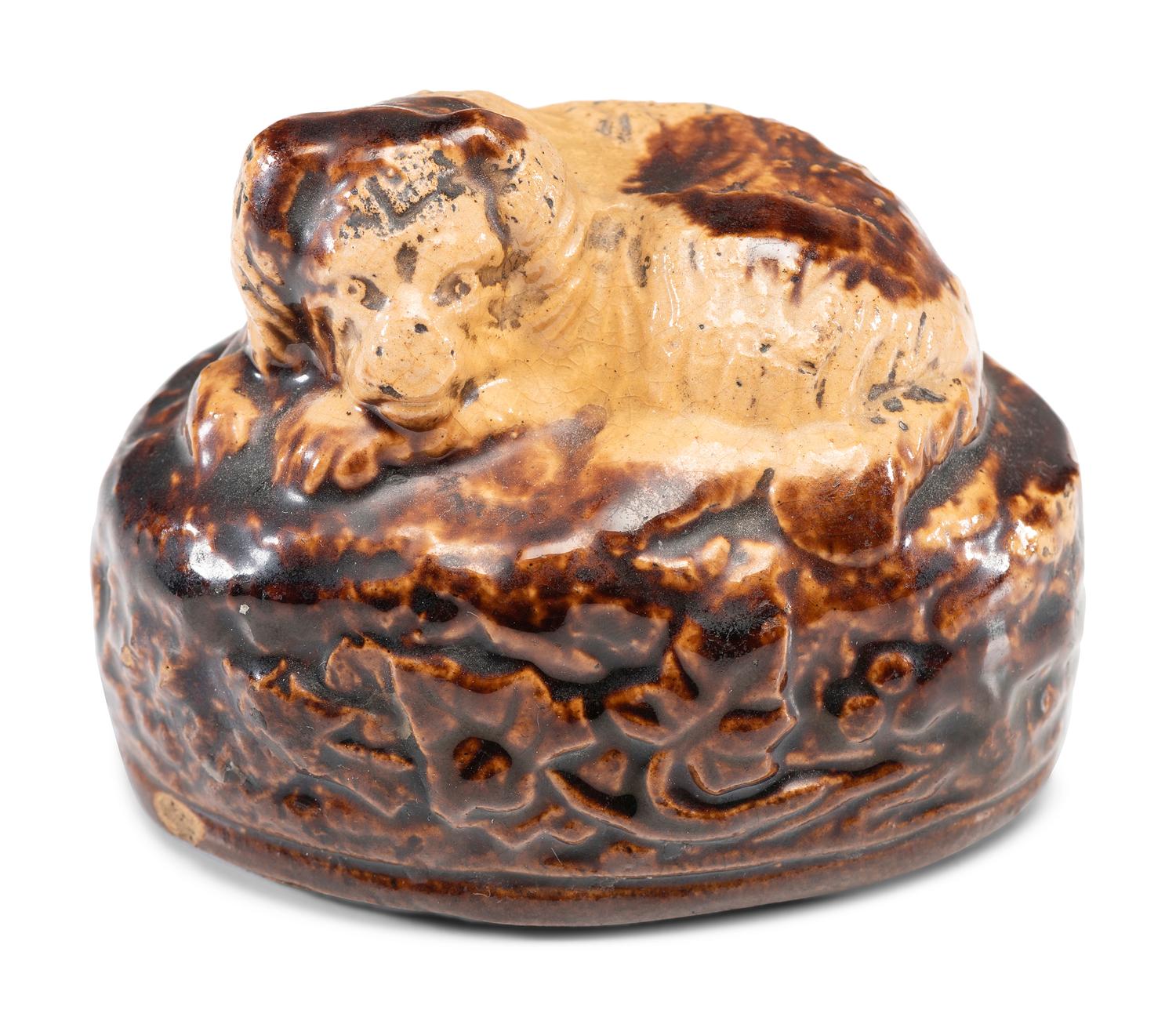 A Group of Ceramic Dogs