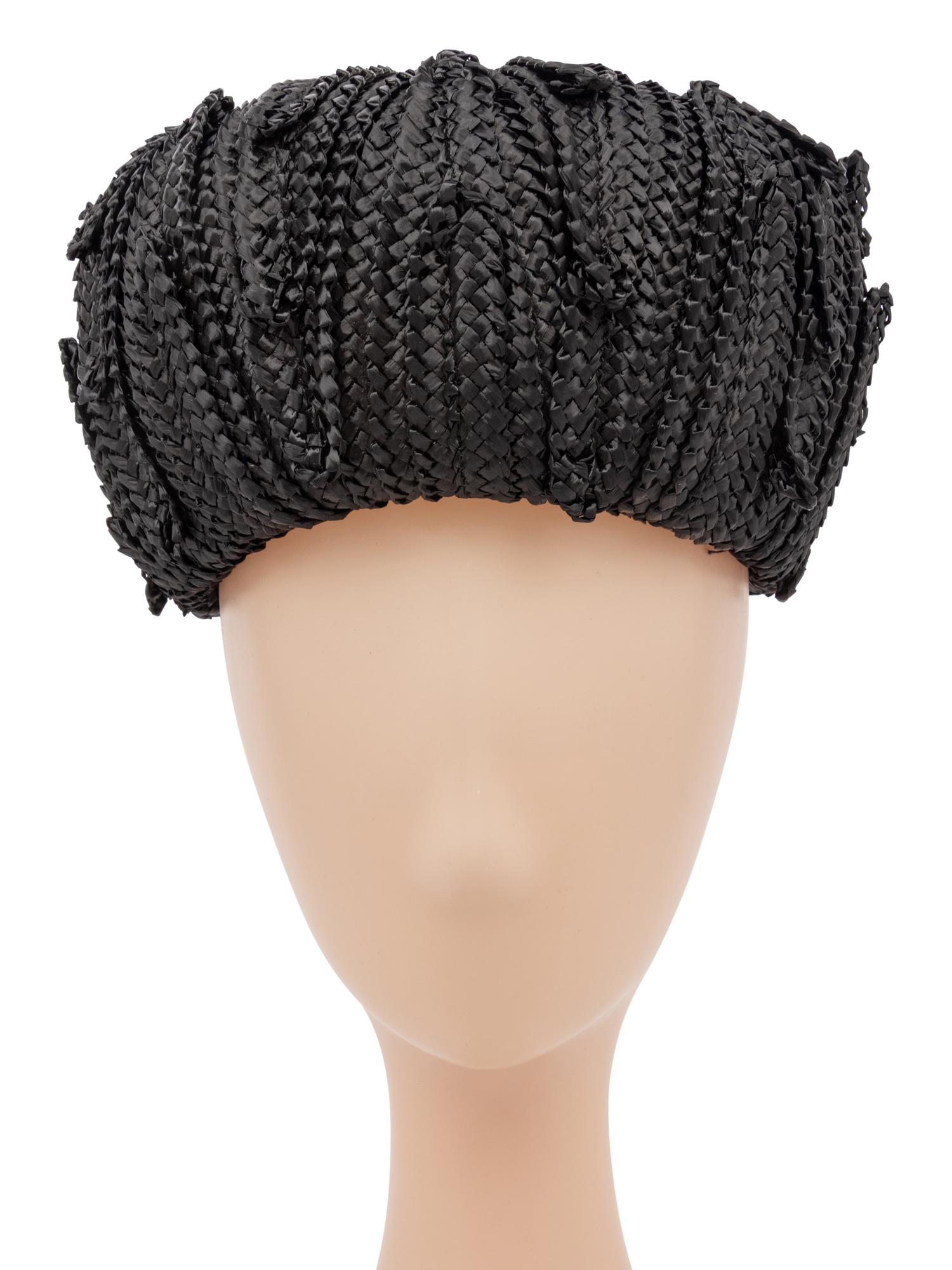 Halston, Braided Raffia Hat