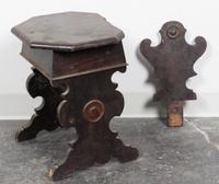An Italian Walnut Hall Seat Height 30 inches. — 19TH CENTURY