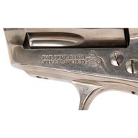 **Nickel Colt Single Action Army Revolver in .45 Colt