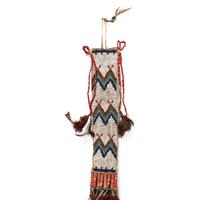 Plains Beaded and Quilled Hair Drop