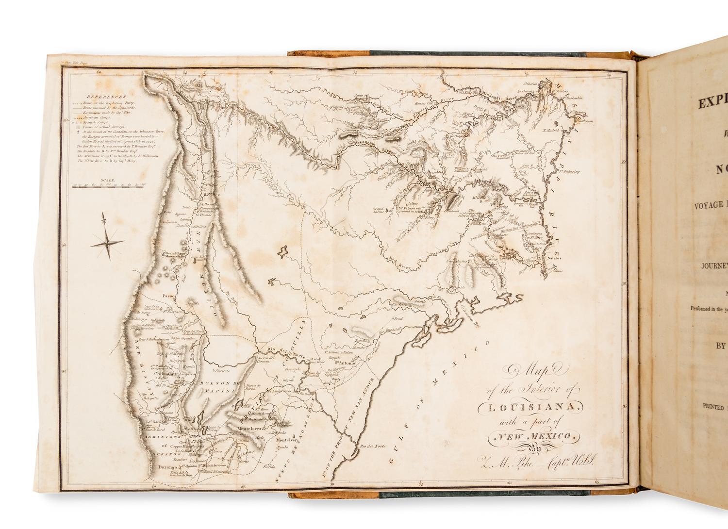 PIKE, Zebulon Montgomery (1779-1813). Exploratory Travels through the Western Territories of North America. London, 1811.