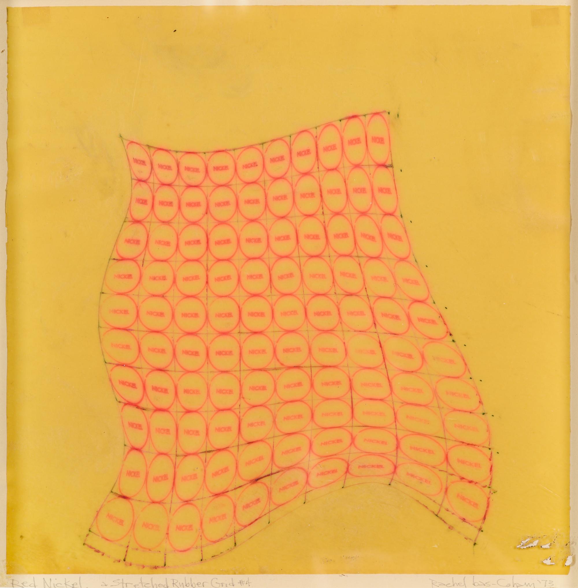 Red Nickel, a Stretched Rubber Grid #4