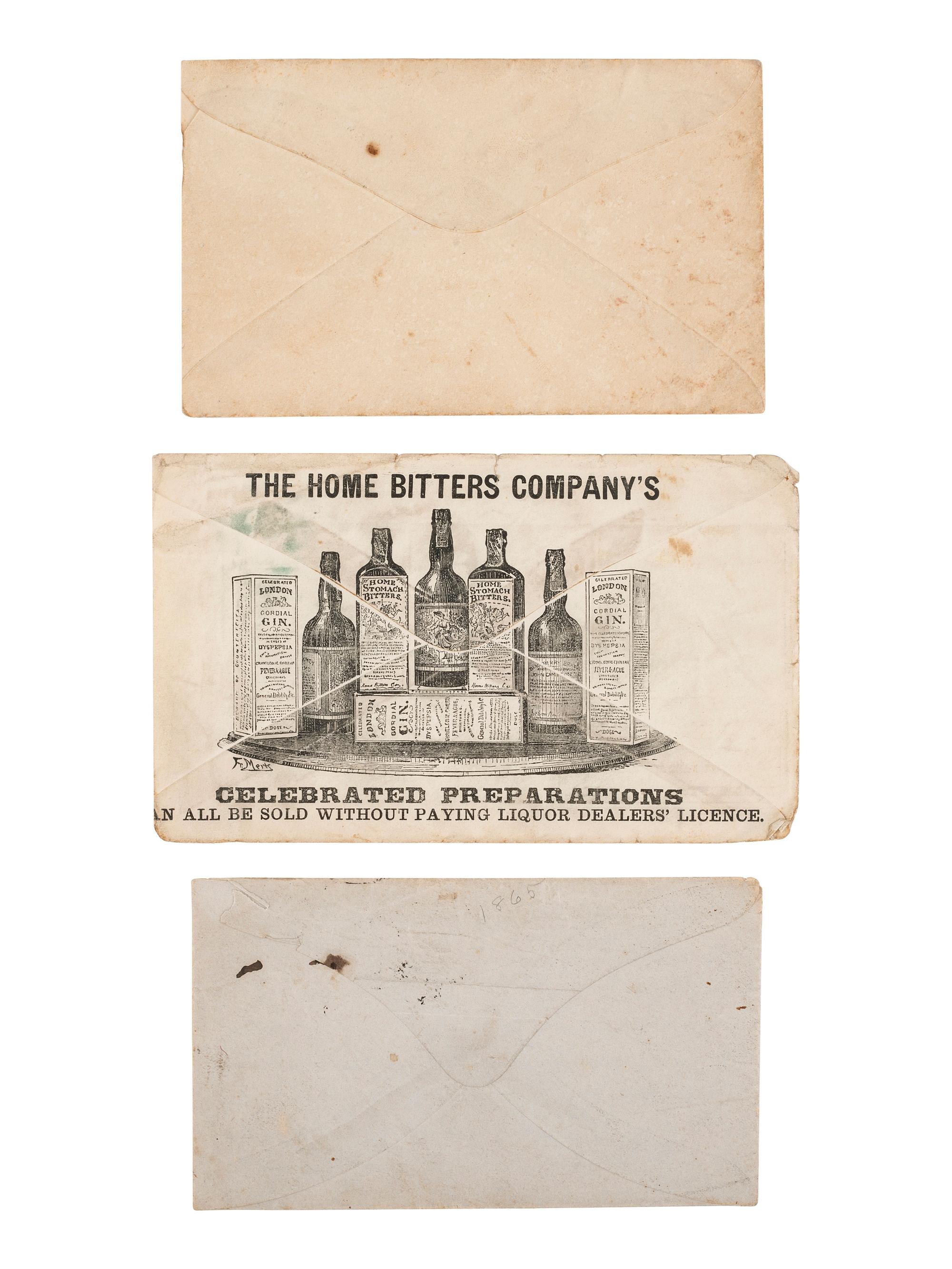 [AMERICANA]. Antebellum letters, First Day Covers, arrest warrant, rewards poster, and more.