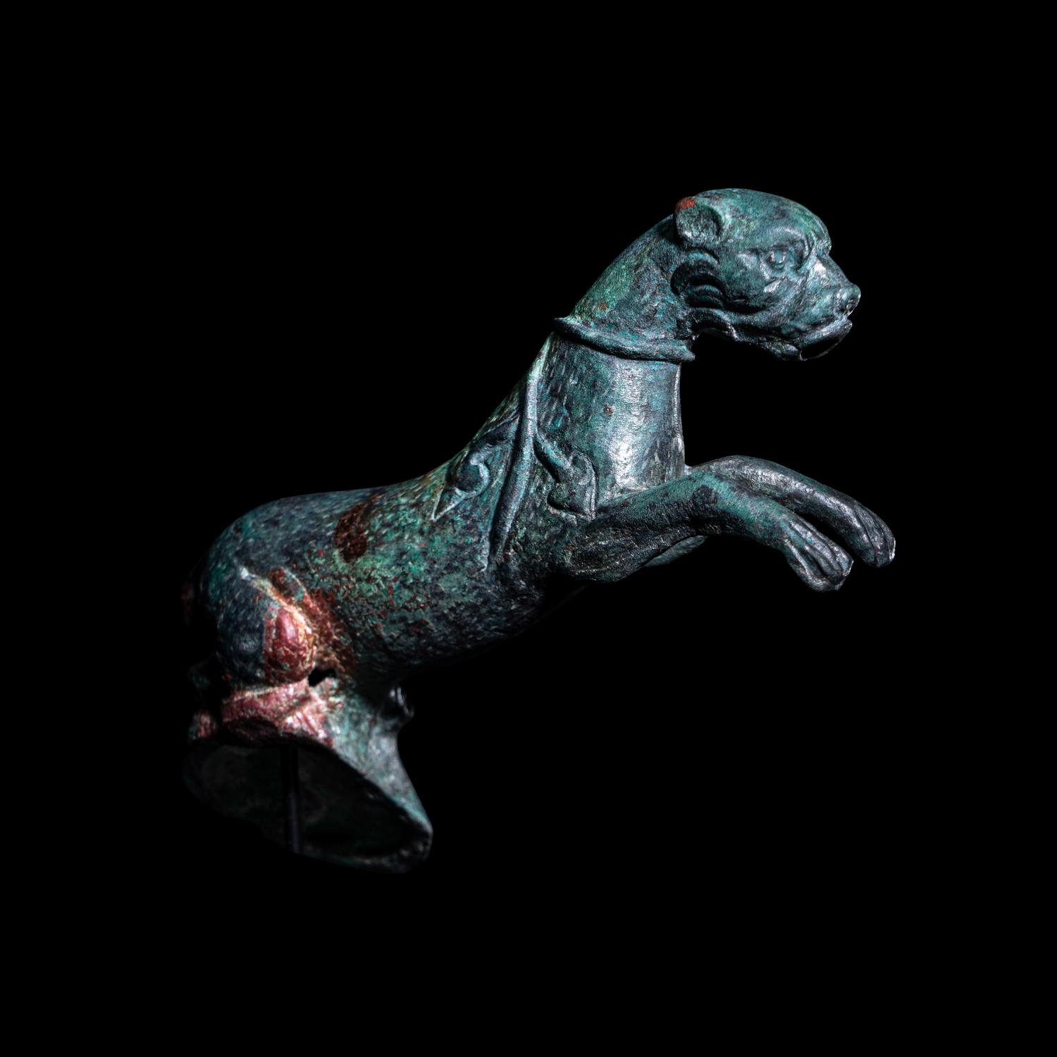 A Roman Bronze Panther Applique