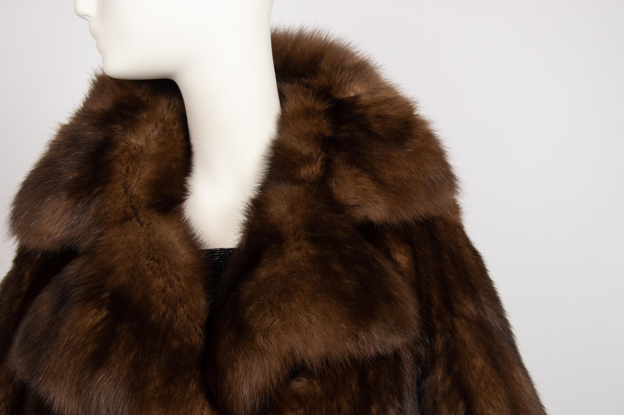 Galanos Sable Coat, c.1980