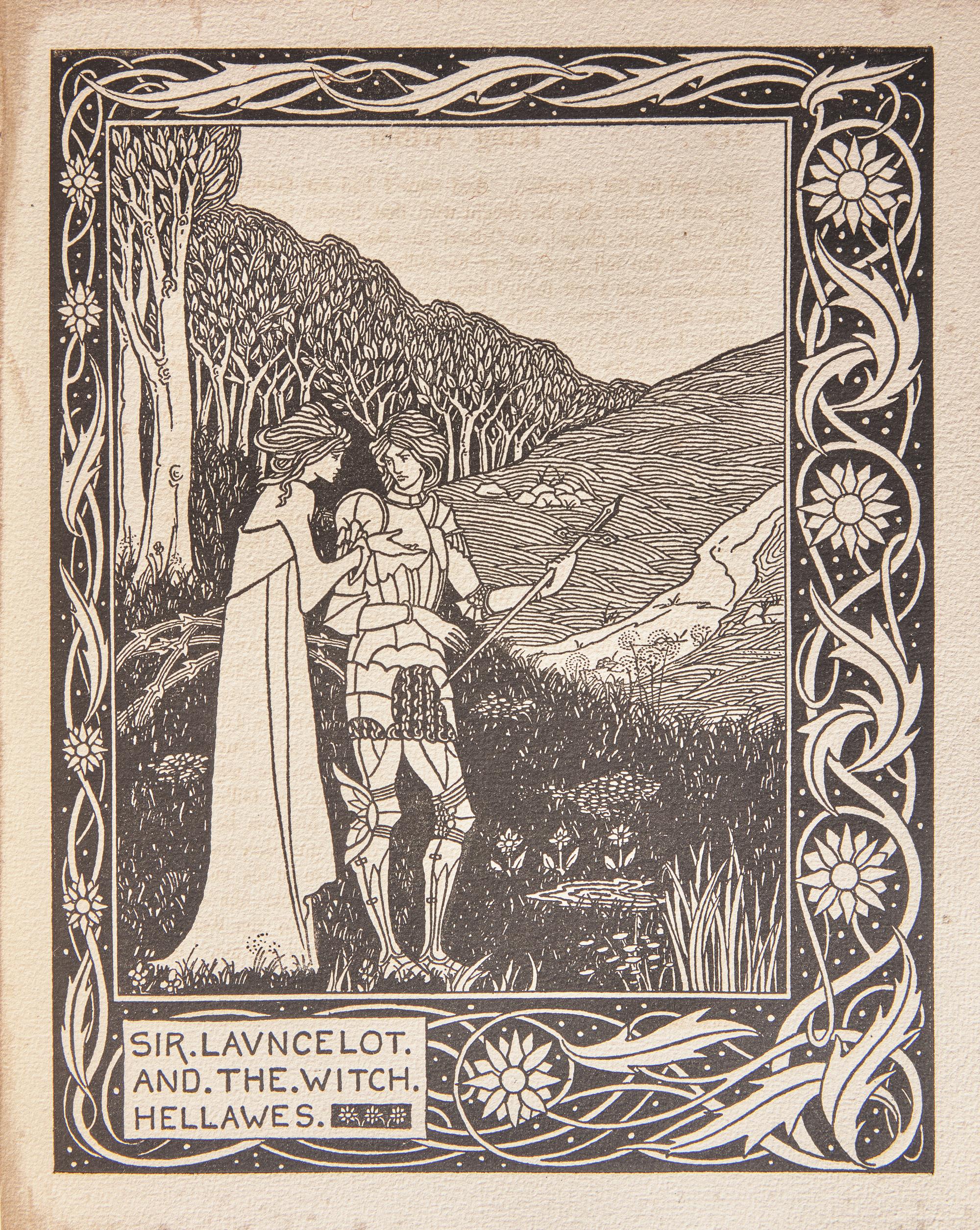 [Children's & Illustrated] [Beardsley, Aubrey] Malory, Thomas. The Birth Life and Acts of King Arthur of his Noble Knights of the Round Table their Marvellous Enquests and Adventures the Achieving of the San Greal and in the End Le Morte DArthur with the Dolourous Death and Departing Out of This World of Them All