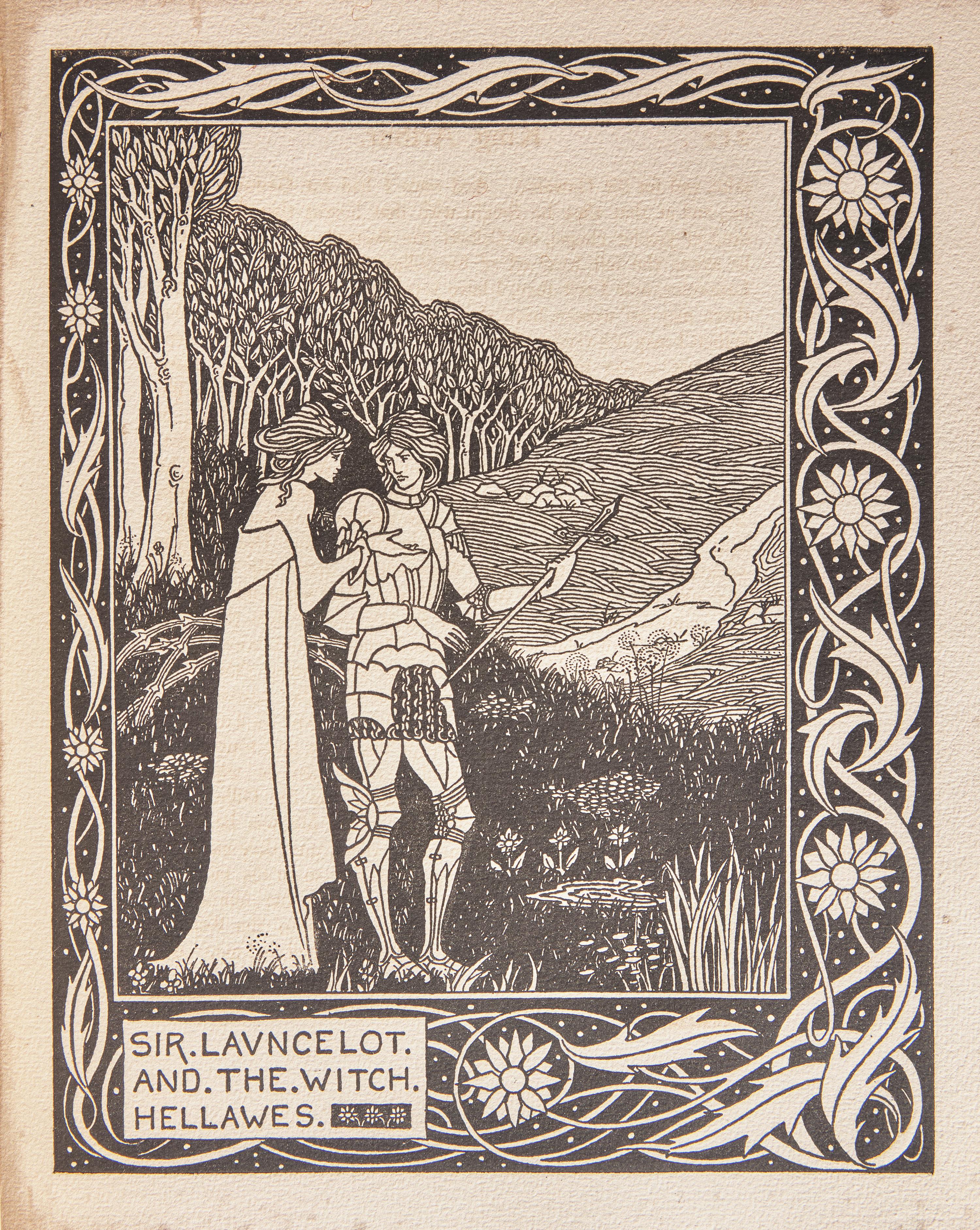 [Children's & Illustrated] [Beardsley, Aubrey] Malory, Thomas. The Birth Life and Acts of King Arthur of his Noble Knights of the Round Table their Marvellous Enquests and Adventures the Achieving of the San Greal and in the End Le Morte DArthur with the Dolourous Death and Departing Out of This World of Them All