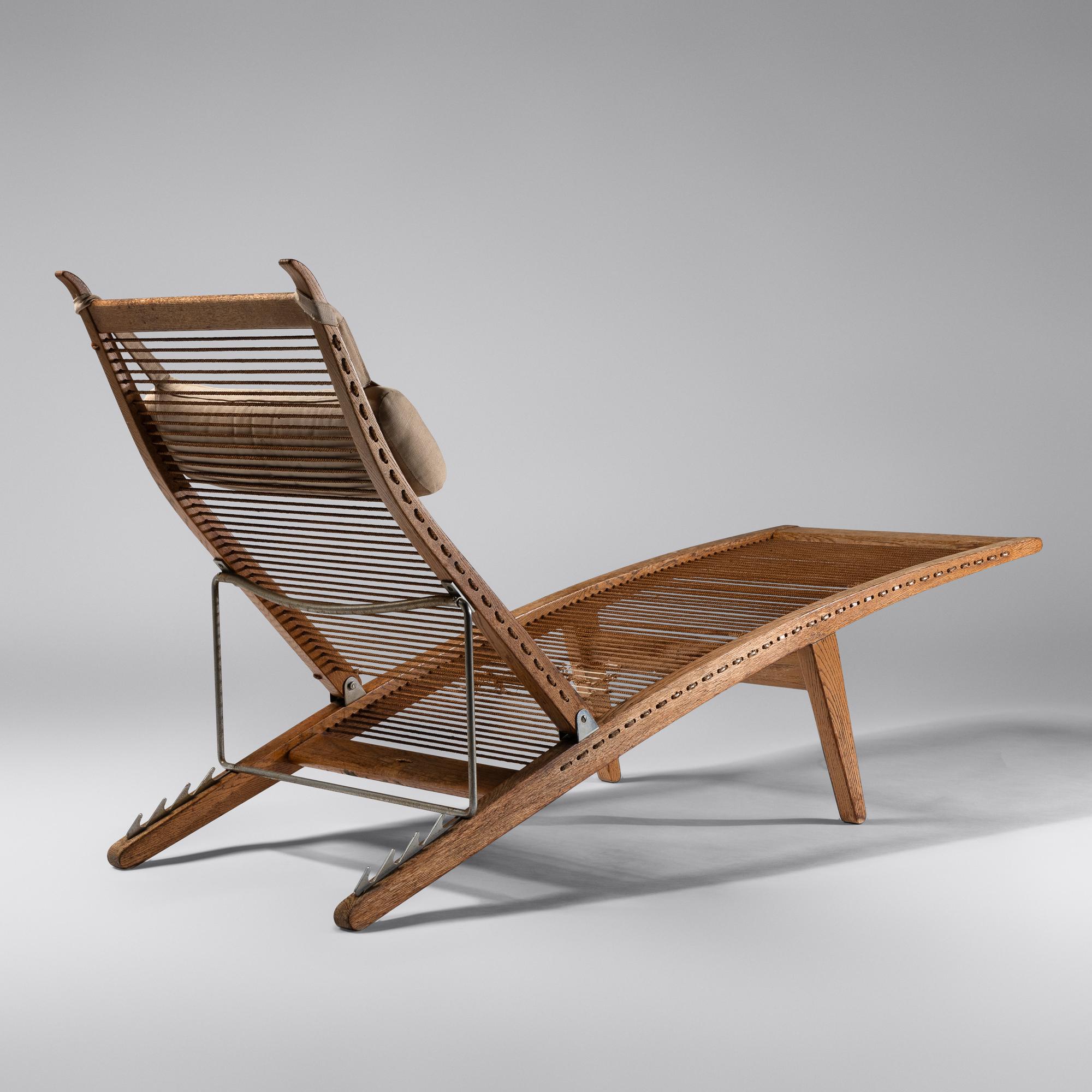 Stringed Deck Chair, model JH 524, 1958 for Johannes Hansen, Denmark