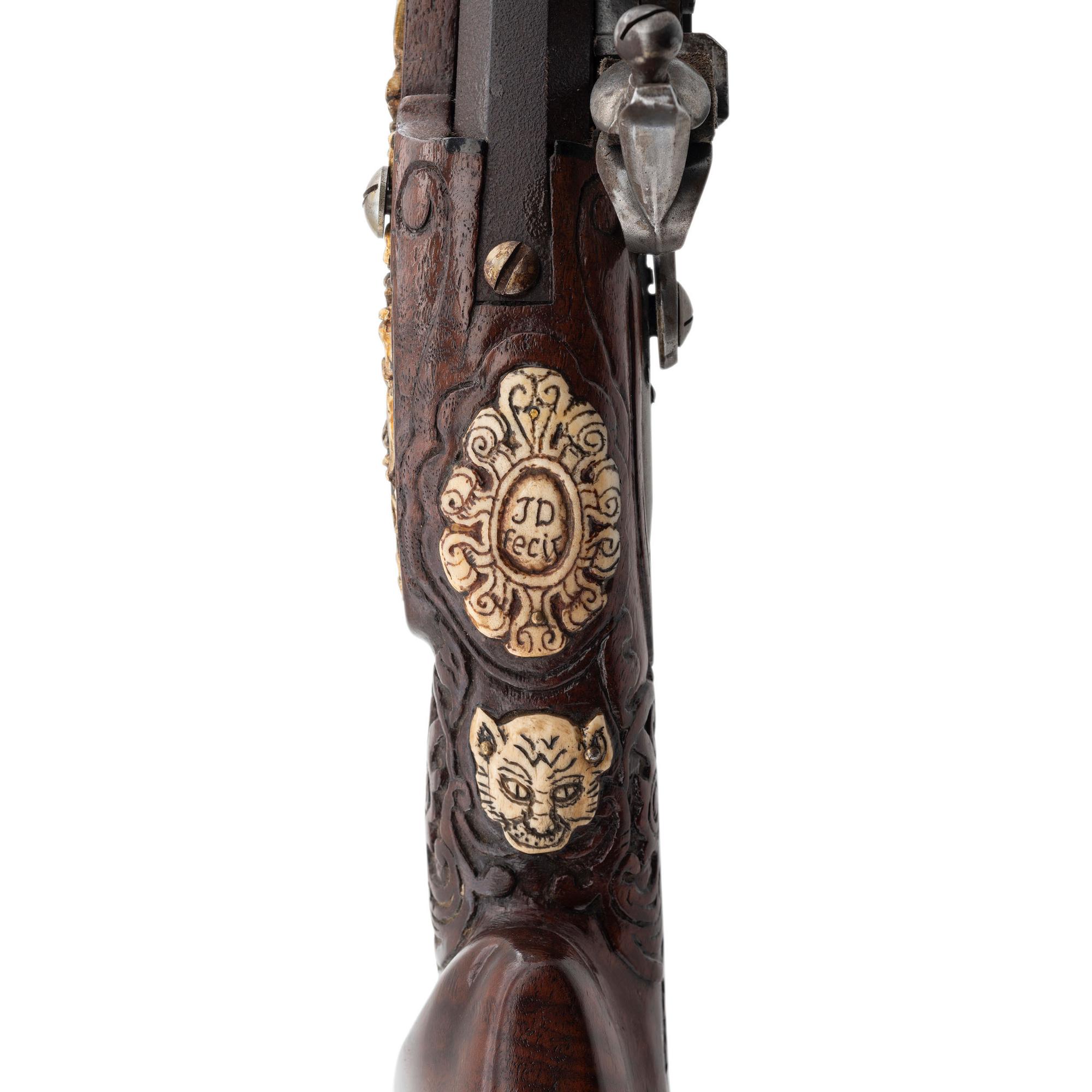 Contemporary Flintlock Jaeger Rifle