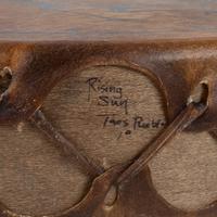 Painted Hide Drum, and Beater
