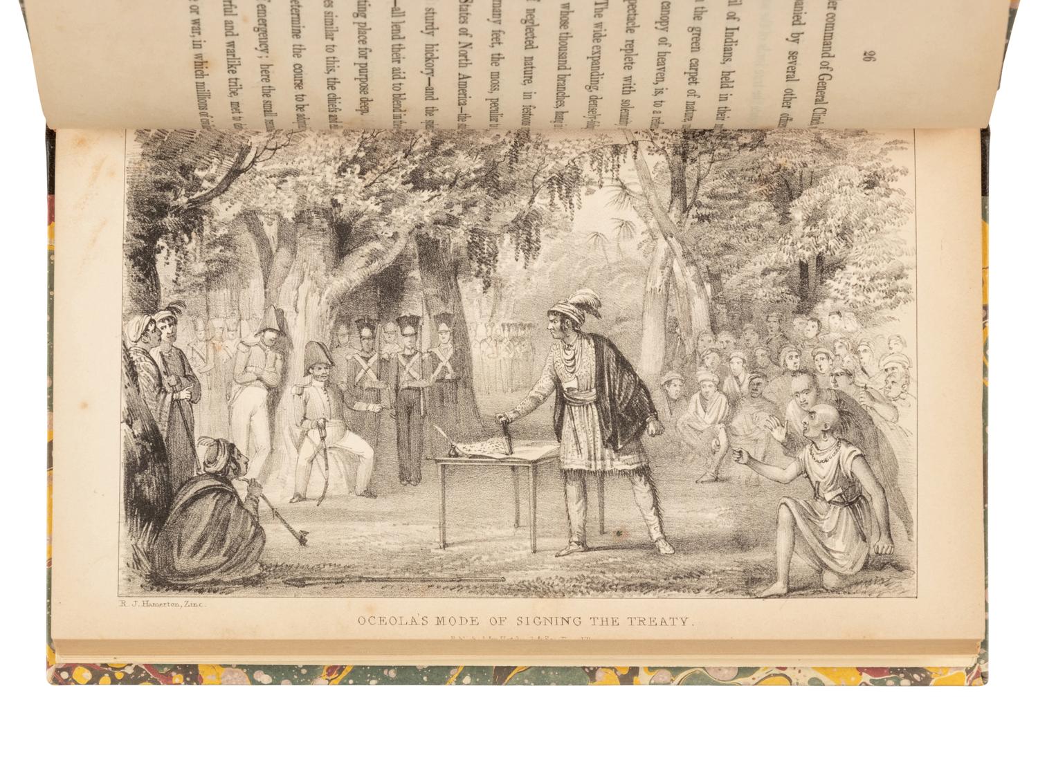 [WELCH, Andrew G. (1797-1852)]. A Narrative of the early Days and Remembrances of Oceola Nikkanochee, Prince of Econchatti, A Young Seminole Indian. London: Hatchard and Son, 1841.