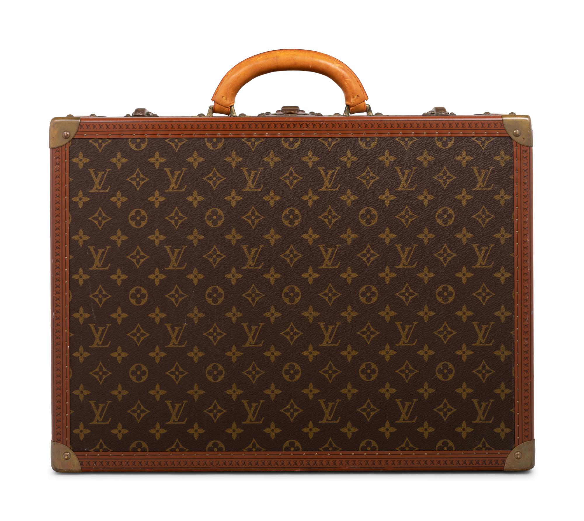 Louis Vuitton Alzer 50 Hard Side Suitcase in Monogram Canvas, Mid 20th Century