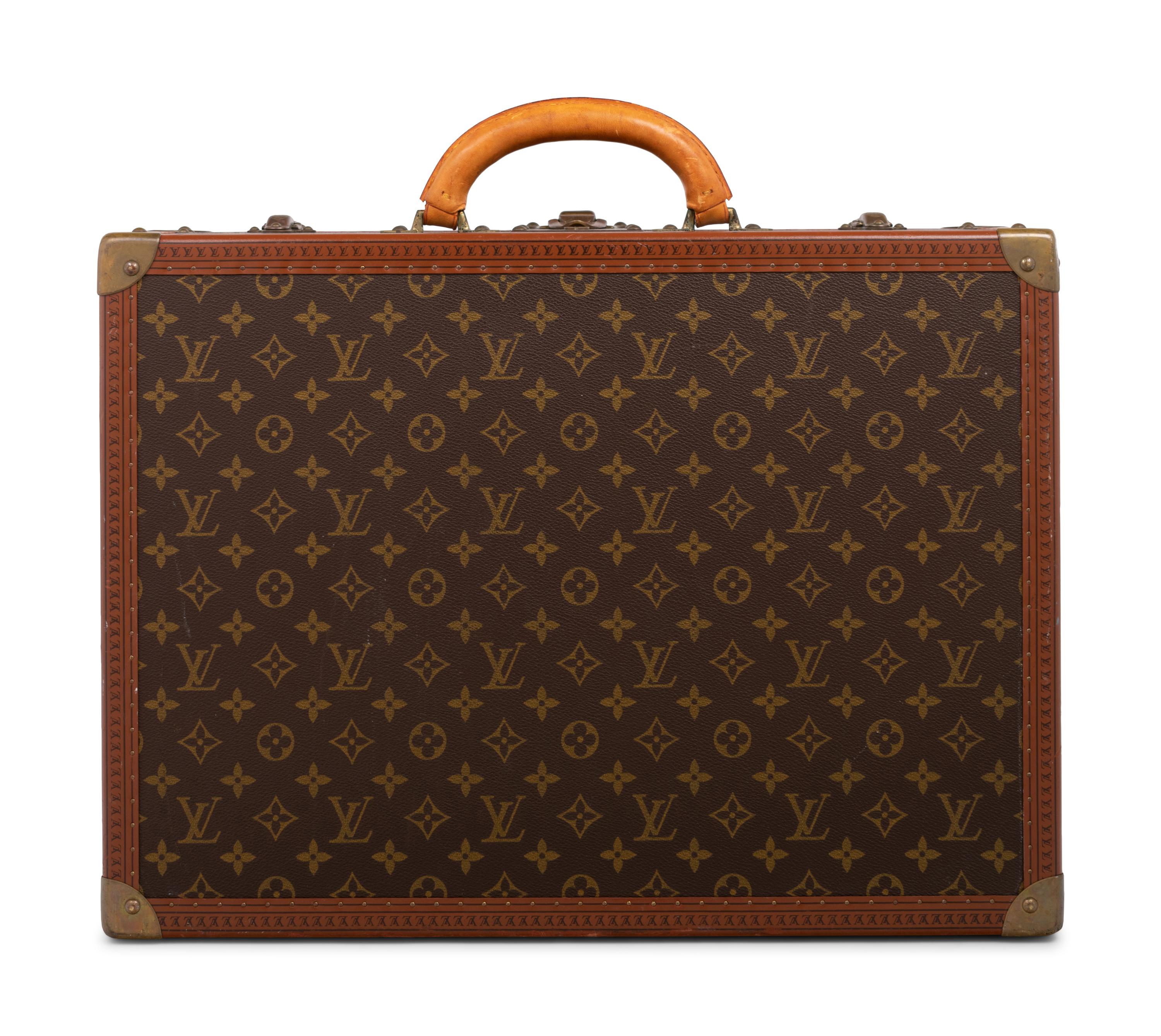 Louis Vuitton Alzer 50 Hard Side Suitcase in Monogram Canvas, Mid 20th Century
