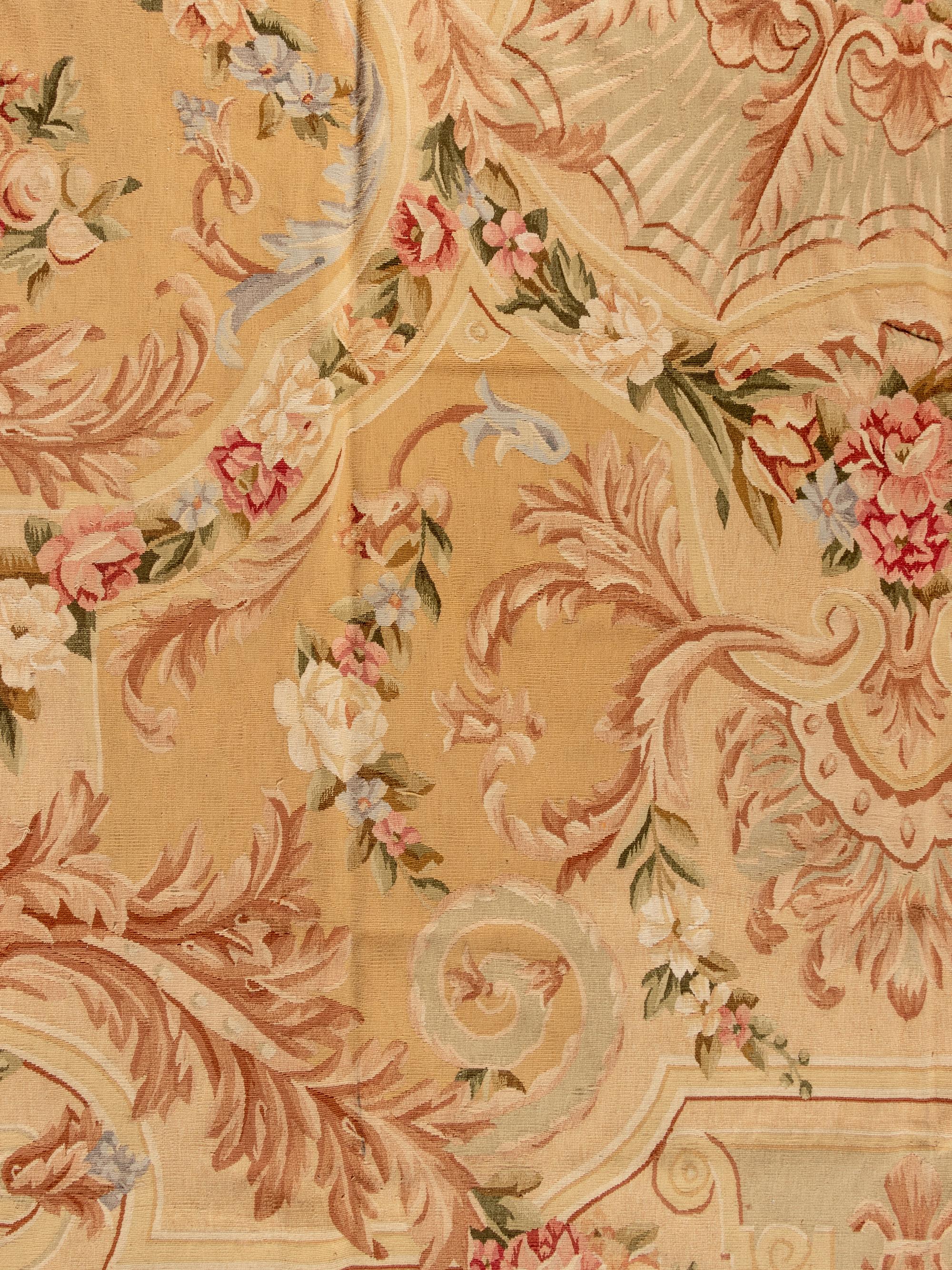 An Aubusson Style Wool Rug