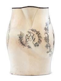 A Liverpool Transfer-Printed Creamware George Washington Memorial Pitcher