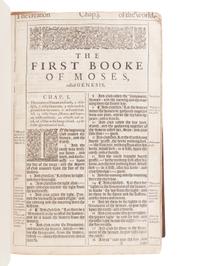 [BIBLE, in English]. The Holy Bible, Conteyning the Old Testament, and the New … London: Robert Barker, 1611.