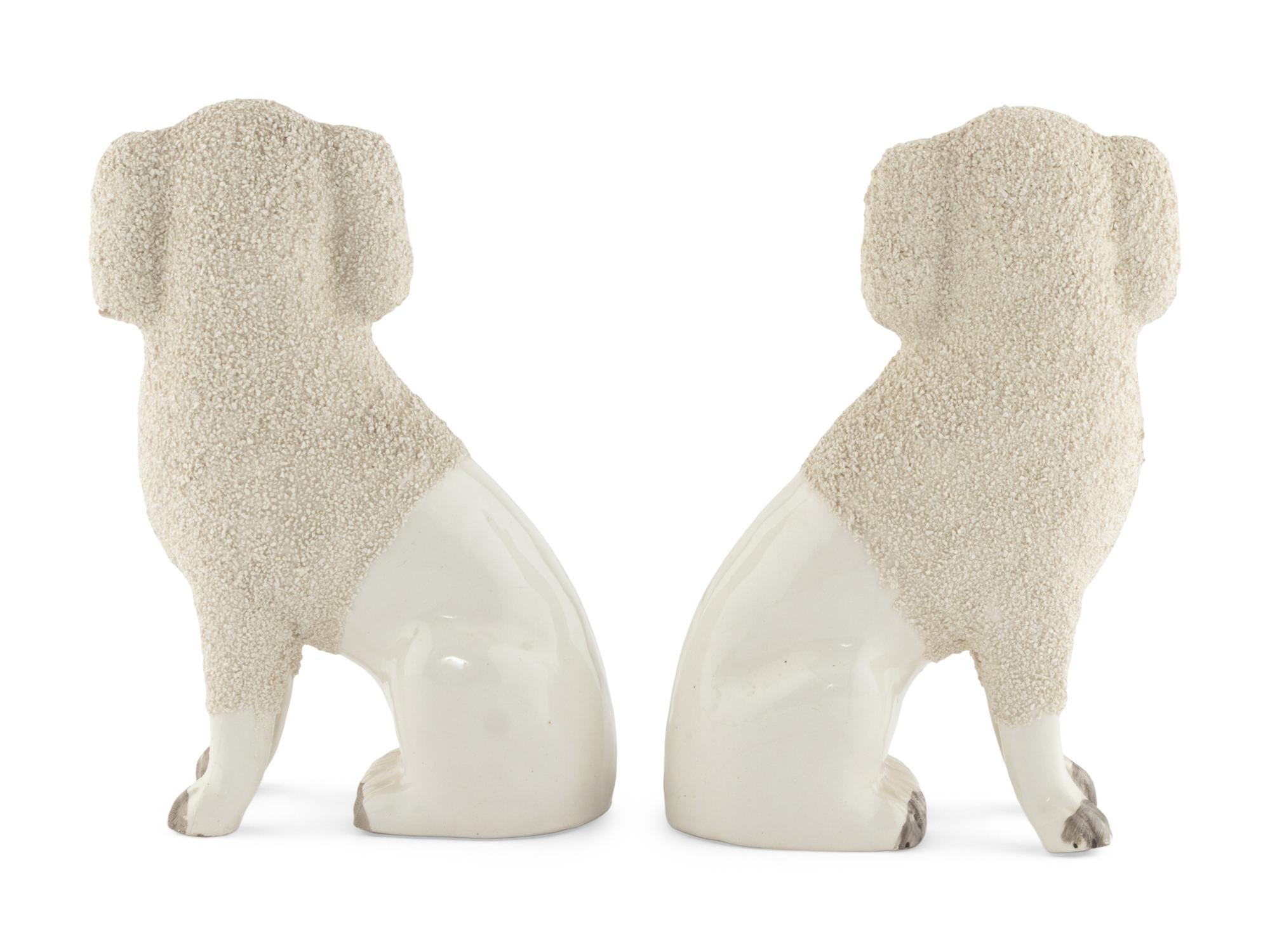 A Pair of Staffordshire Spaniels
