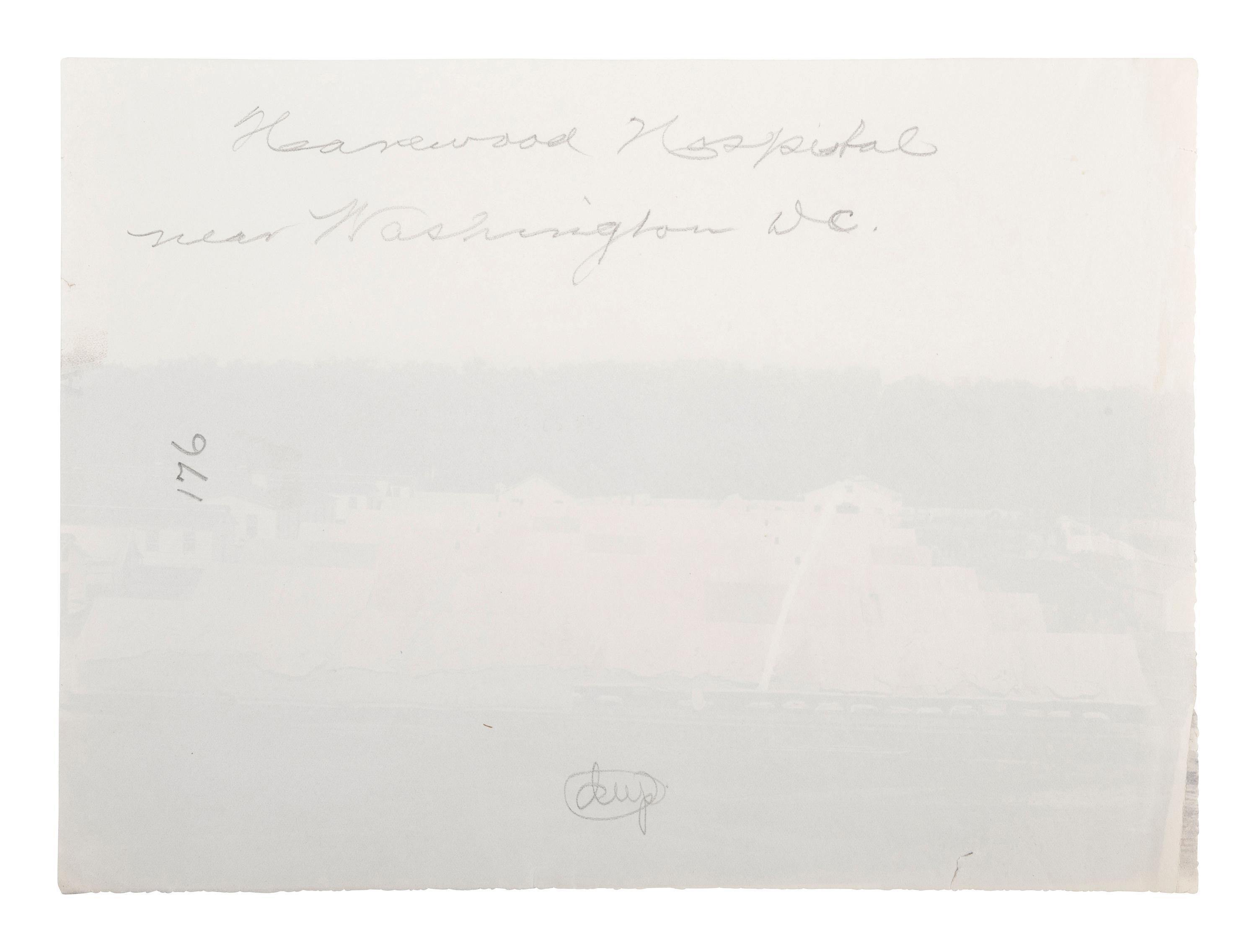 [CIVIL WAR]. Photographer unknown. Tent Wards, Harewood Hospital near Washington, D.C. 1862-1865.