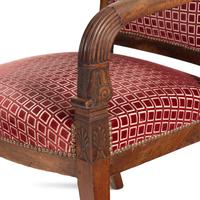 Two Carved Mahogany Fauteuils