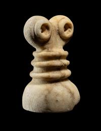 A Near Eastern Marble Eye Idol