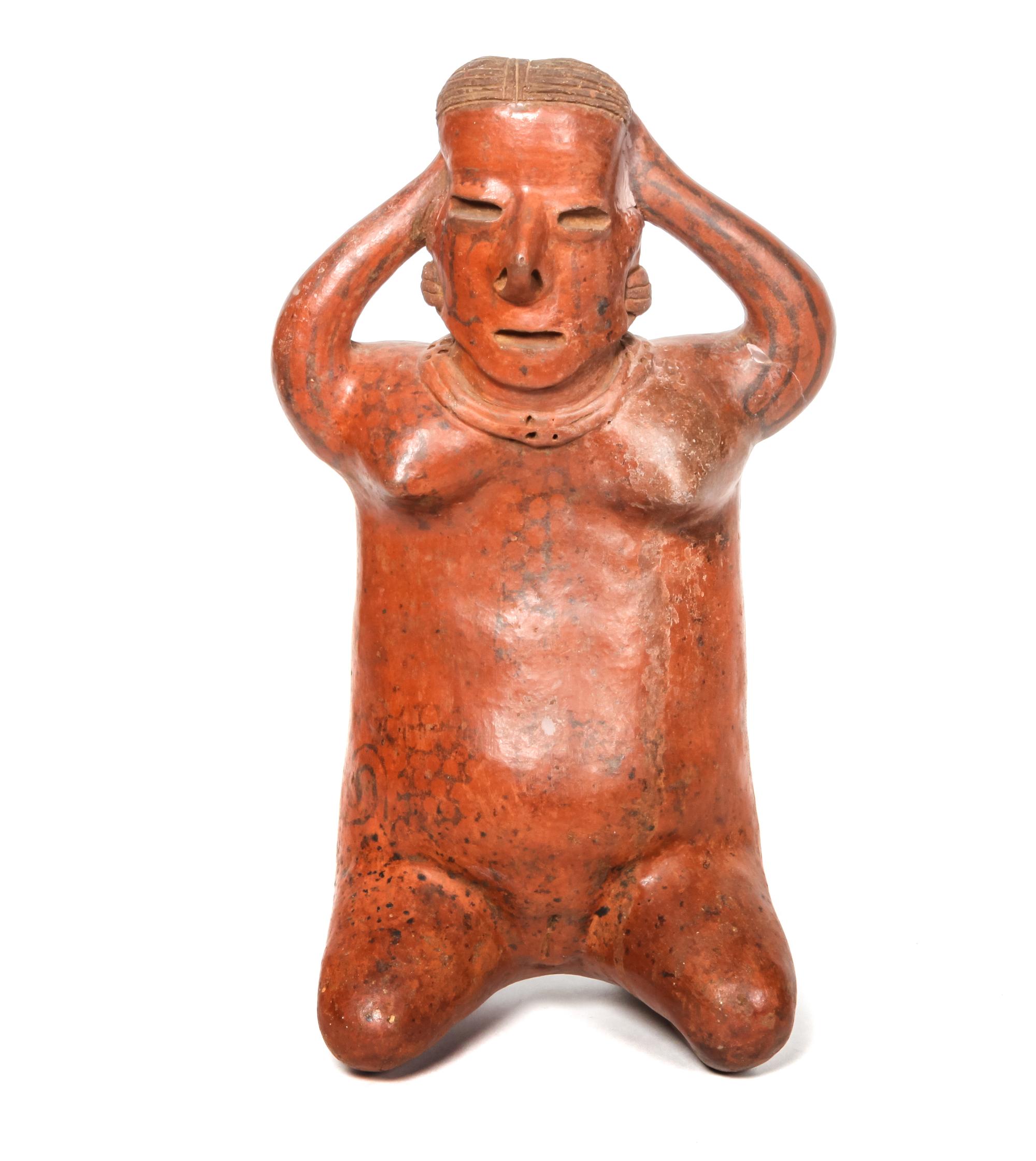 Nayarit Seated Female Height 13 x width 7 1/2 x depth 4 1/2 inches