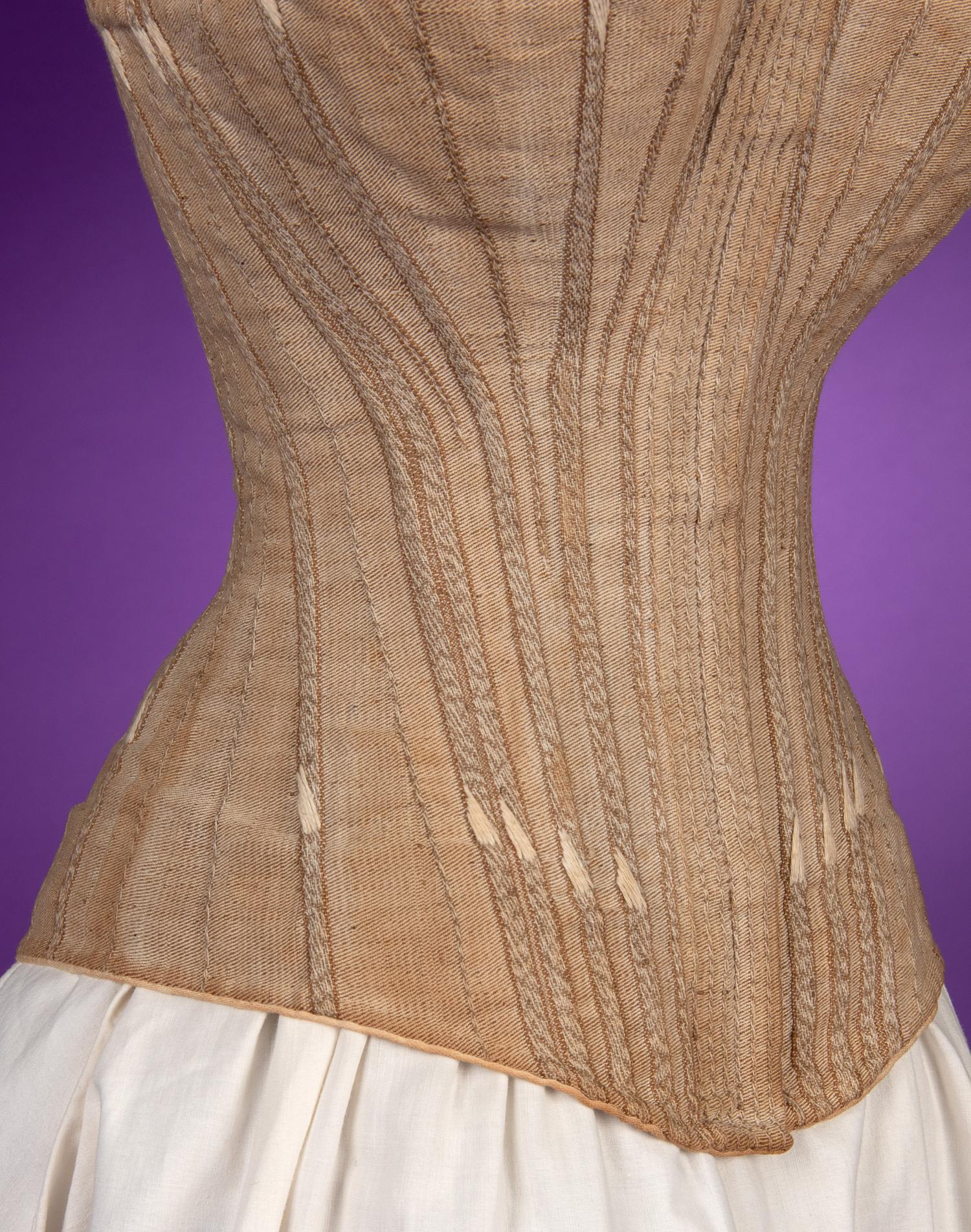 A Corset, 'Woven in Two Pieces' 1880s