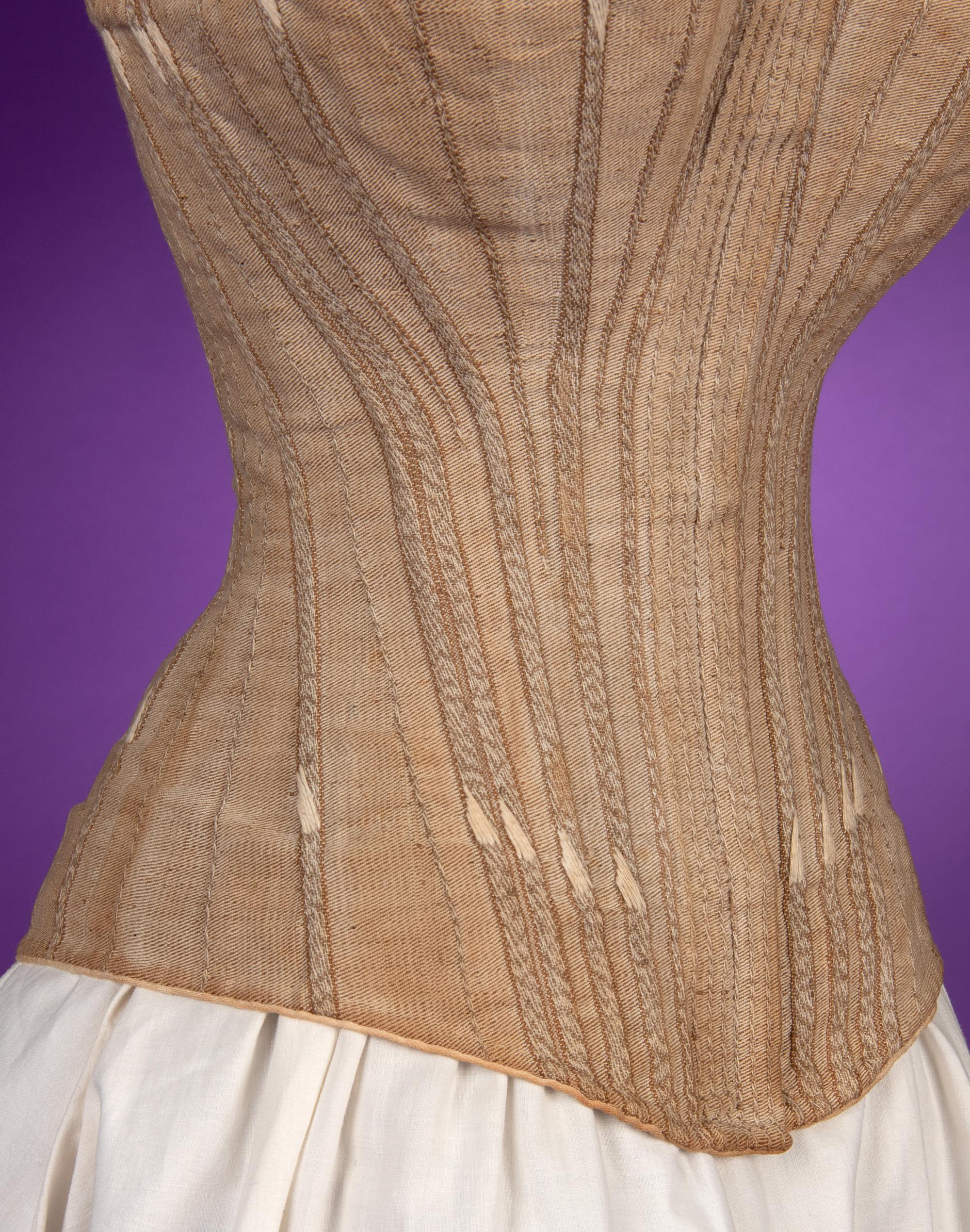 A Corset, 'Woven in Two Pieces' 1880s