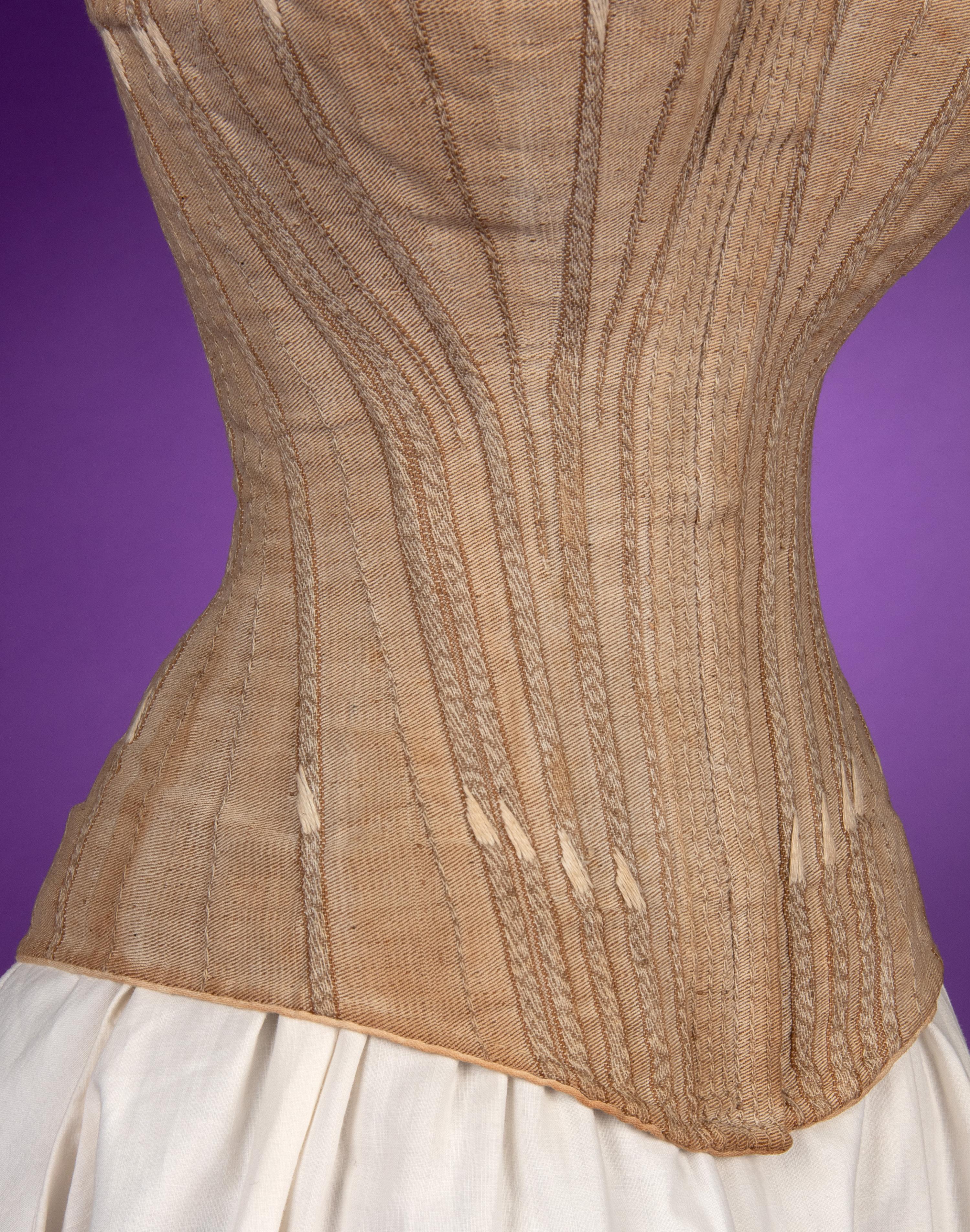 A Corset, 'Woven in Two Pieces' 1880s