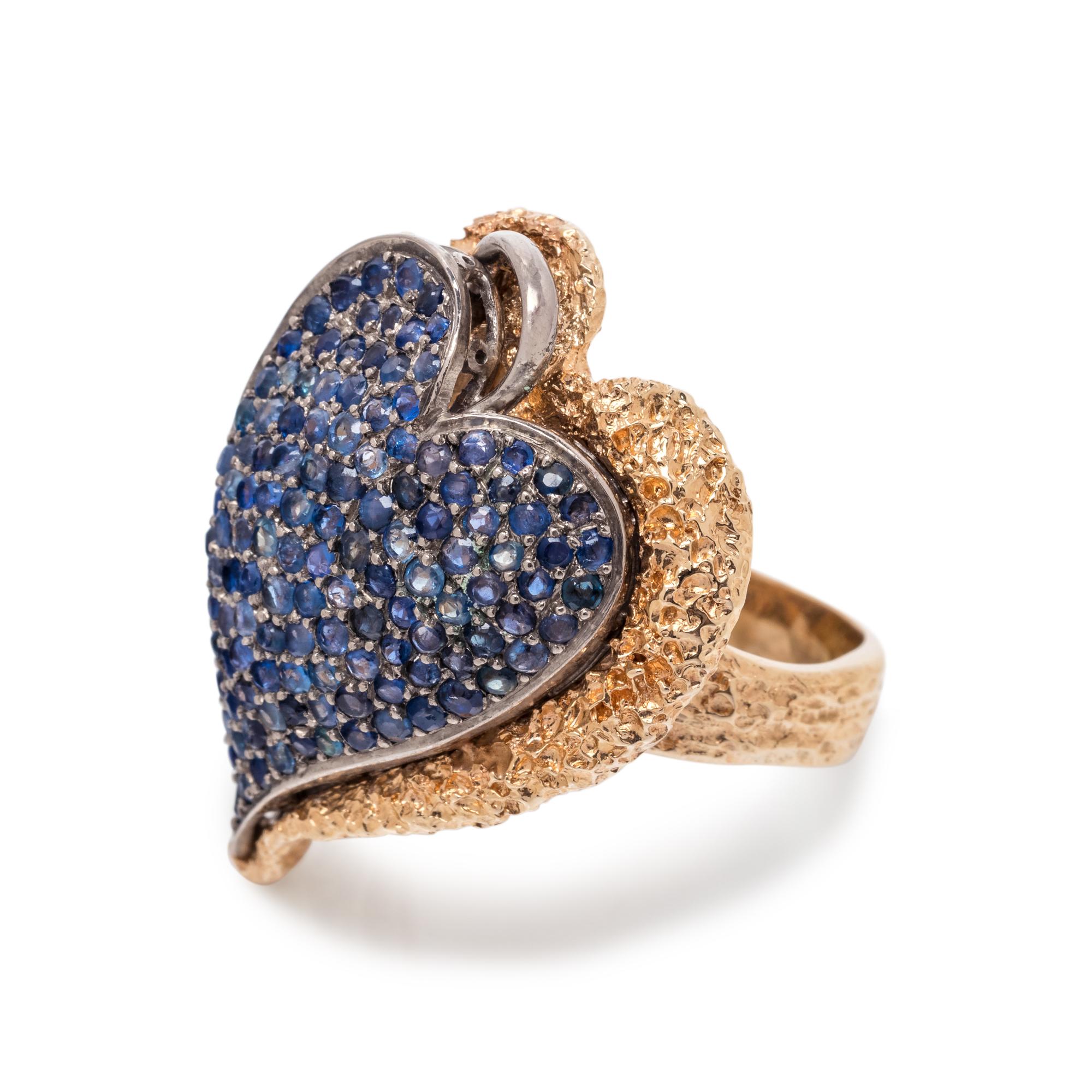 SAPPHIRE HEART RING