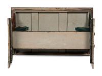 A Peter Hunt Paint-Decorated Dining Table and Benches