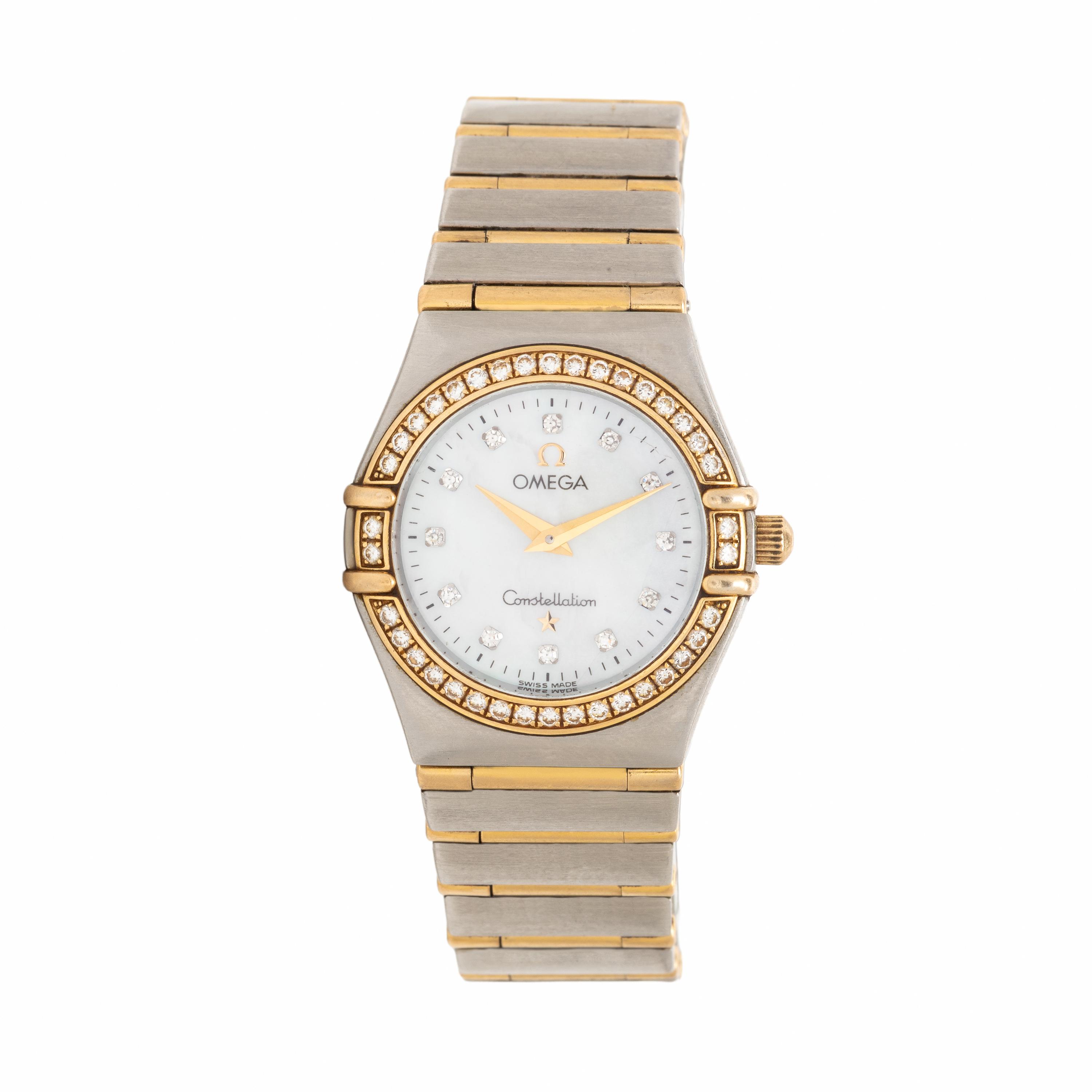 Omega, Yellow Gold and Stainless Steel 'Constellation' Watch