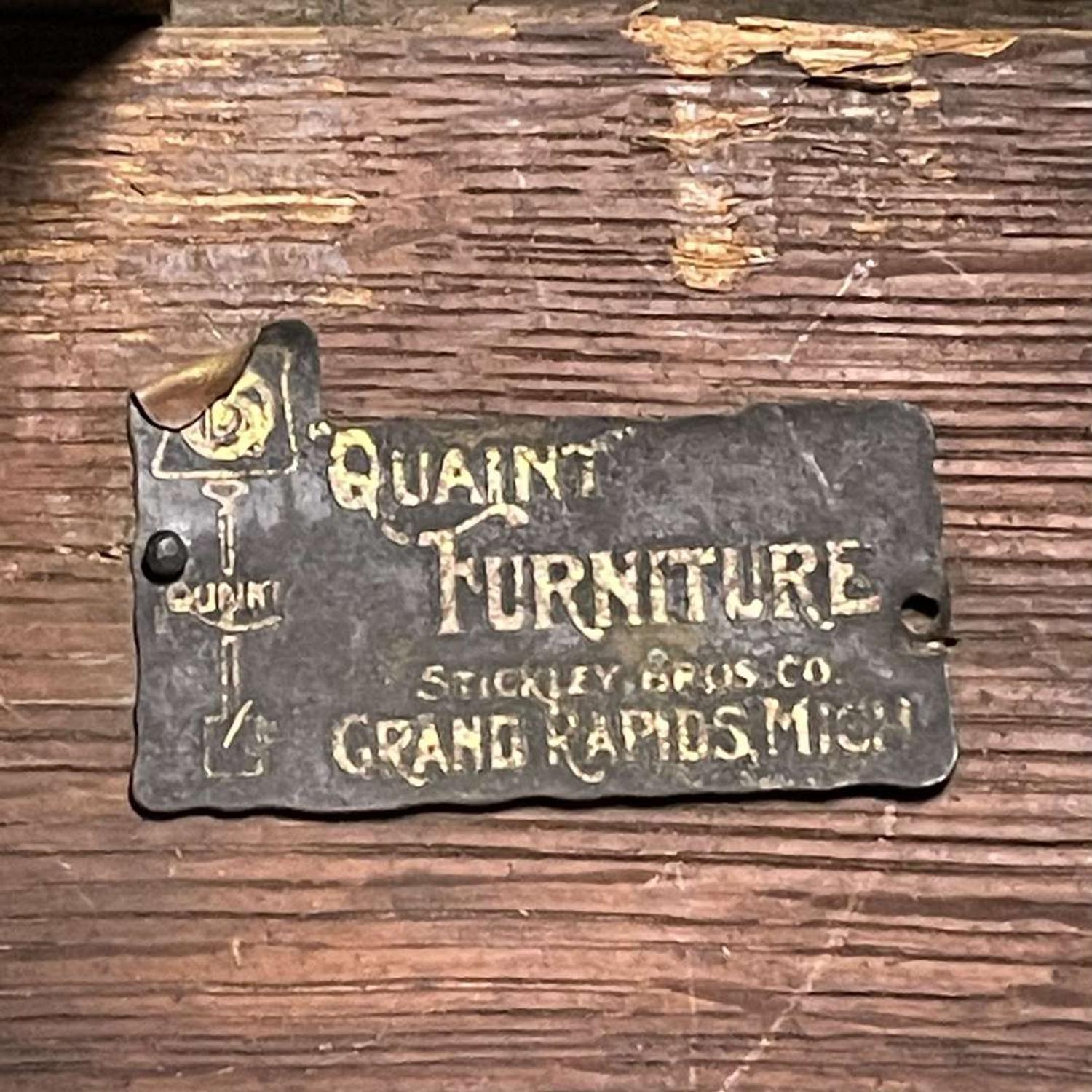 Stickley Brothers (American, active 1891-1954) Settle and Armchair, USA, circa 1905