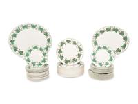 A Wedgwood Napoleon Ivy Queensware Dinner Service