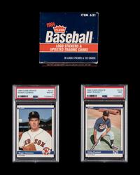 A 1984 Fleer Baseball Update Set Including PSA Graded Kirby Puckett (PSA 9) and Roger Clemens (PSA 8) Rookie Cards