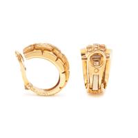 CARTIER, YELLOW GOLD AND DIAMOND 'MAILLON PANTHÈRE' CLIP EARRINGS