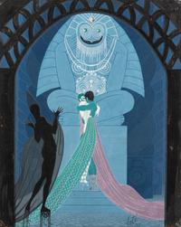 Romain (Erté) de Tirtoff, (Russian, 1892-1990), Set Design for "La Jalousie", 1916
