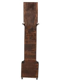 A Classical Black Paint and Parcel Gilt Decorated Tall Case Clock