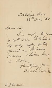 [Alaska] Presentation Copy of Speech of Hon. Charles Sumner, of Massachusetts, on the Cession of Russian America to the United States