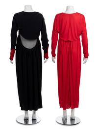 Two Geoffrey Beene Dresses with Jackets, Spring 1989