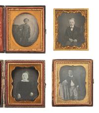 [EARLY PHOTOGRAPHY]. 21 sixth plate daguerreotypes of children, some in pairs.