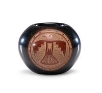 Blackware Pottery Seed Jar Lot is located and will ship from Cincinnati, Ohio.