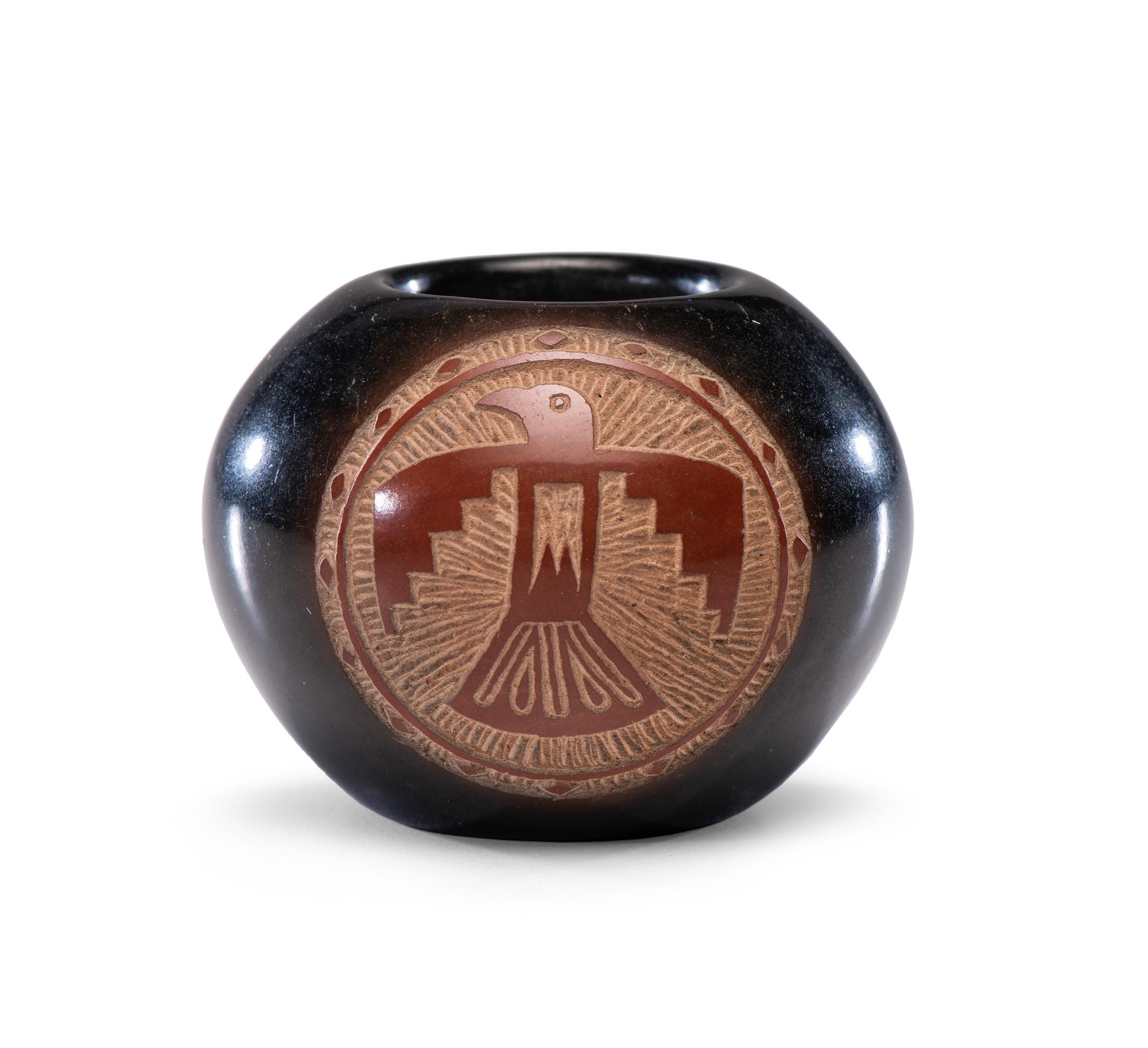 Blackware Pottery Seed Jar Lot is located and will ship from Cincinnati, Ohio.