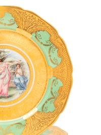 A Set of Twelve Bohemian Porcelain Dinner Plates
