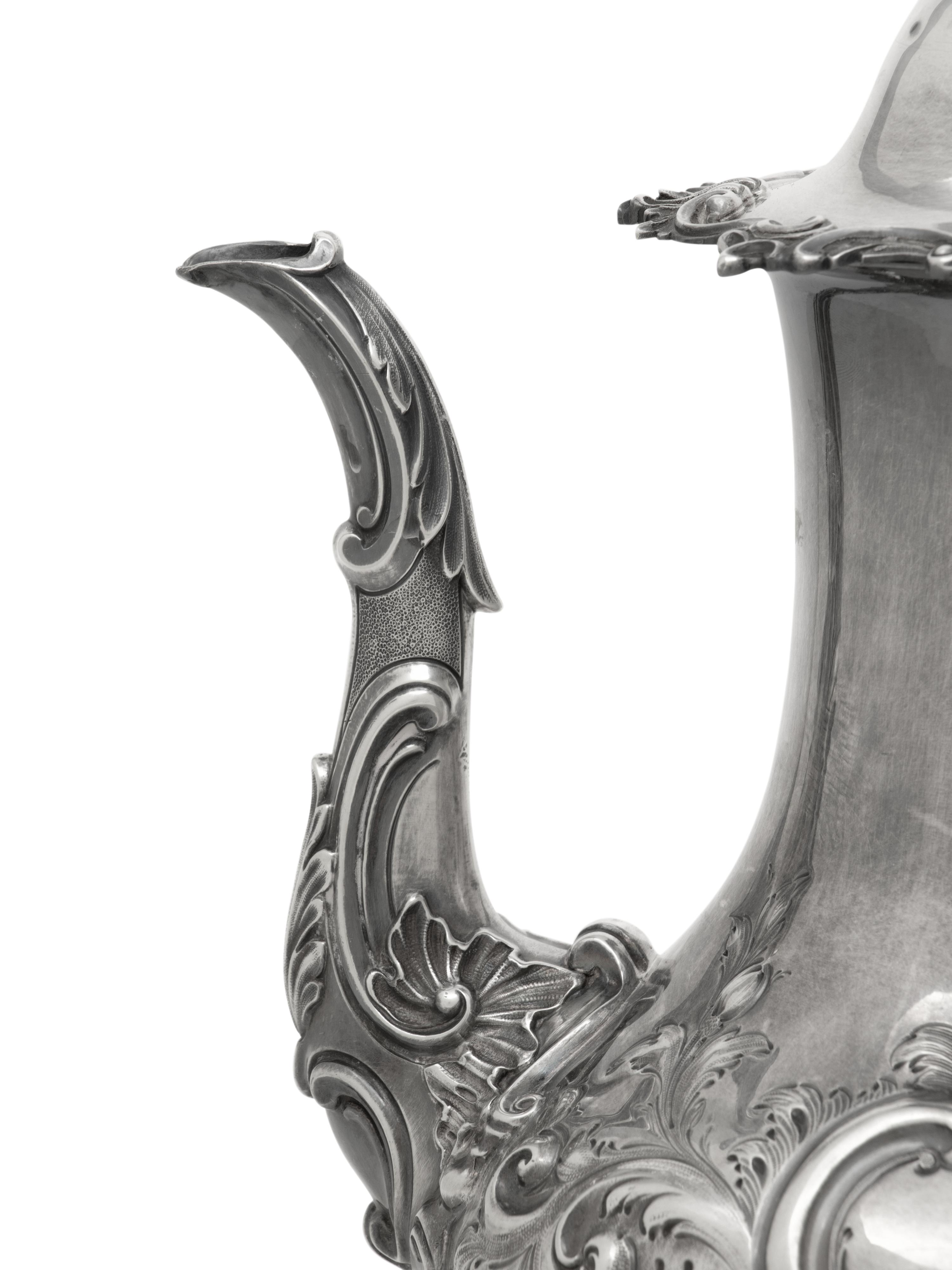 A Victorian Silver Coffee Pot